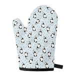 Cow Milk Bottle Pattern Print Single Oven Mitt