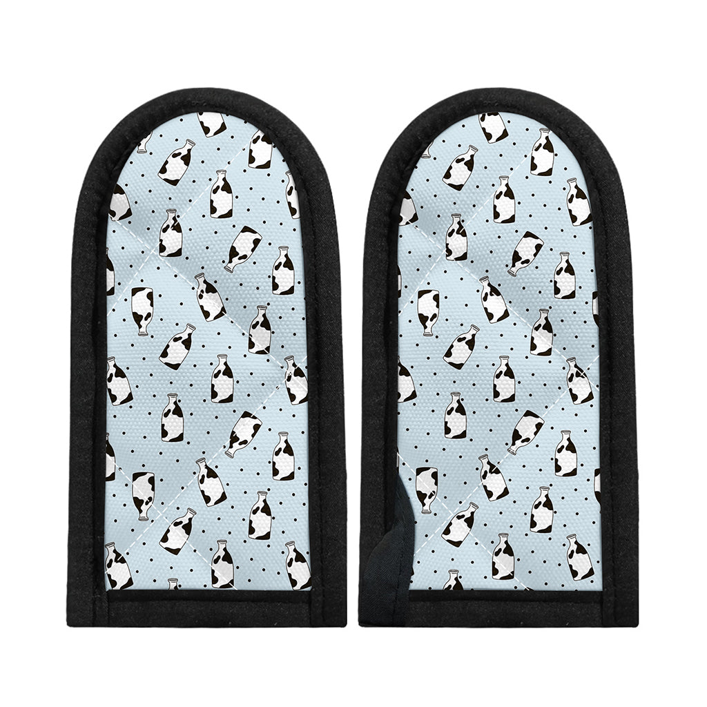 Cow Milk Bottle Pattern Print Skillet Handle Cover