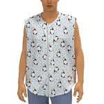 Cow Milk Bottle Pattern Print Sleeveless Baseball Jersey