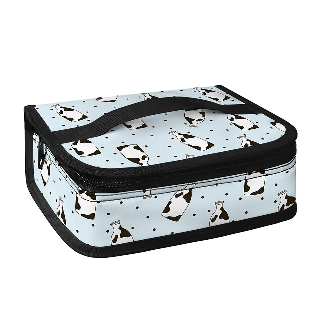 Cow Milk Bottle Pattern Print Small Lunch Bag