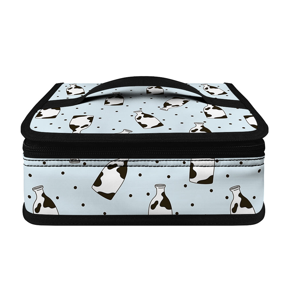 Cow Milk Bottle Pattern Print Small Lunch Bag