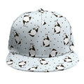 Cow Milk Bottle Pattern Print Snapback Cap