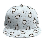 Cow Milk Bottle Pattern Print Snapback Cap