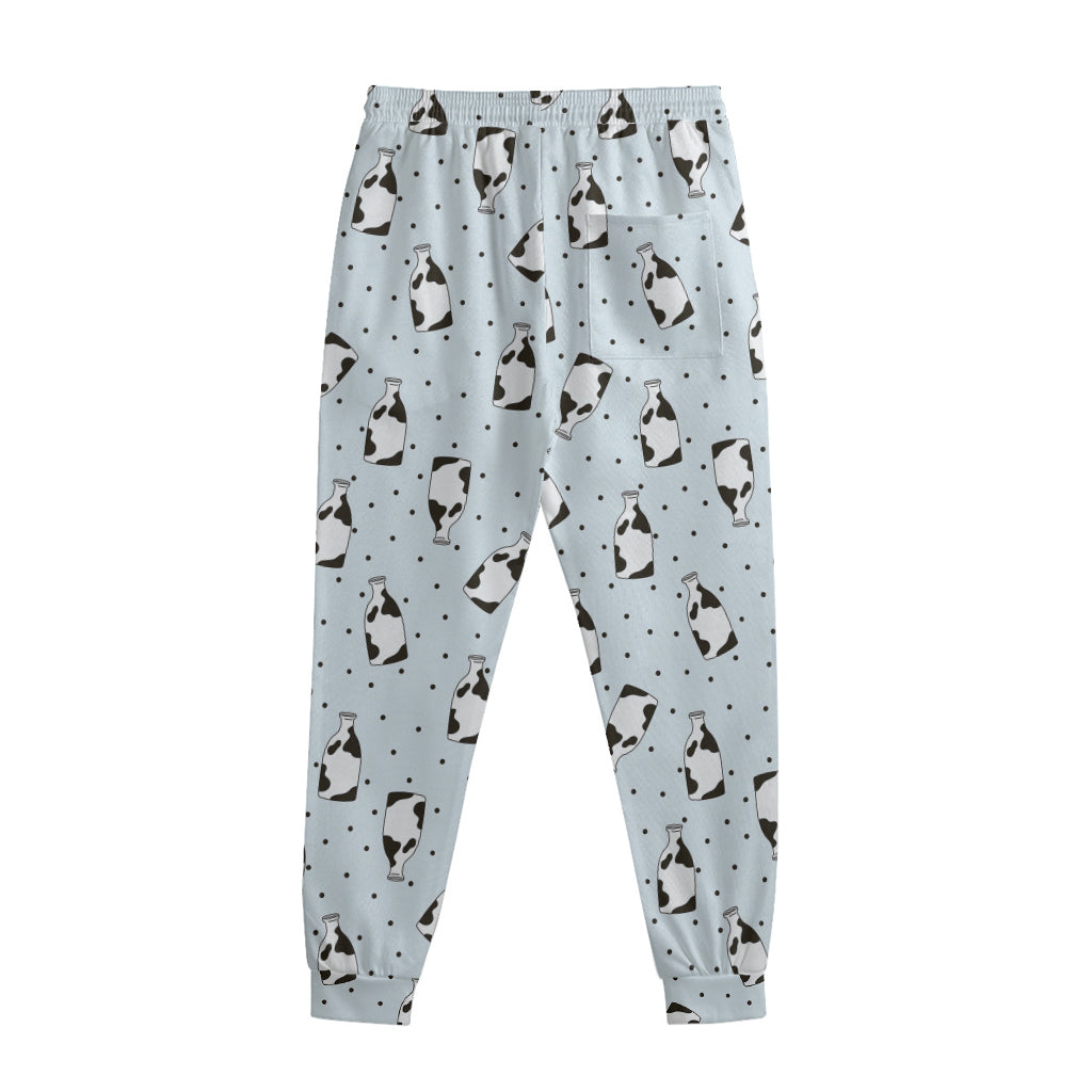Cow Milk Bottle Pattern Print Sweatpants