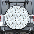Cow Milk Bottle Pattern Print Tire Cover