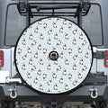 Cow Milk Bottle Pattern Print Tire Cover With Camera Hole