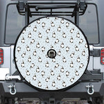 Cow Milk Bottle Pattern Print Tire Cover With Camera Hole