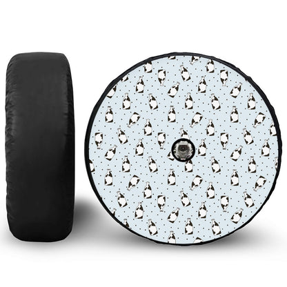 Cow Milk Bottle Pattern Print Tire Cover With Camera Hole