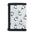 Cow Milk Bottle Pattern Print Trifold Wallet