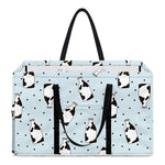 Cow Milk Bottle Pattern Print Utility Tote Bag