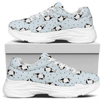 Cow Milk Bottle Pattern Print White Chunky Shoes