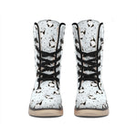 Cow Milk Bottle Pattern Print Winter Boots