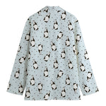 Cow Milk Bottle Pattern Print Women's Cotton Blazer