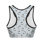 Cow Milk Bottle Pattern Print Women's Sports Bra