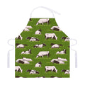 Cow On Green Grass Pattern Print Adjustable Apron