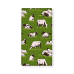 Cow On Green Grass Pattern Print Baby Crib Sheet