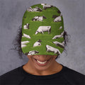 Cow On Green Grass Pattern Print Baseball Cap