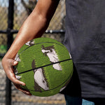 Cow On Green Grass Pattern Print Basketball