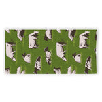 Cow On Green Grass Pattern Print Beach Towel