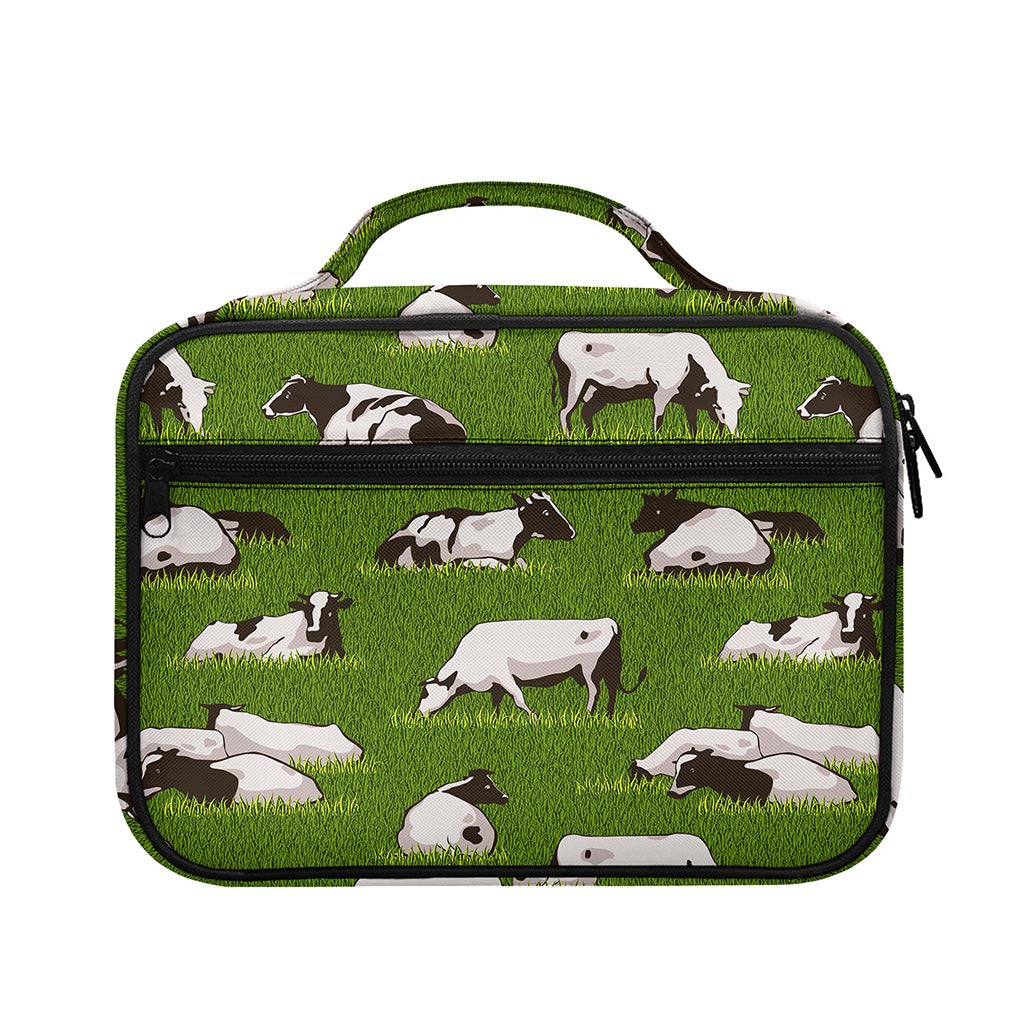 Cow On Green Grass Pattern Print Briefcase Bible Bag