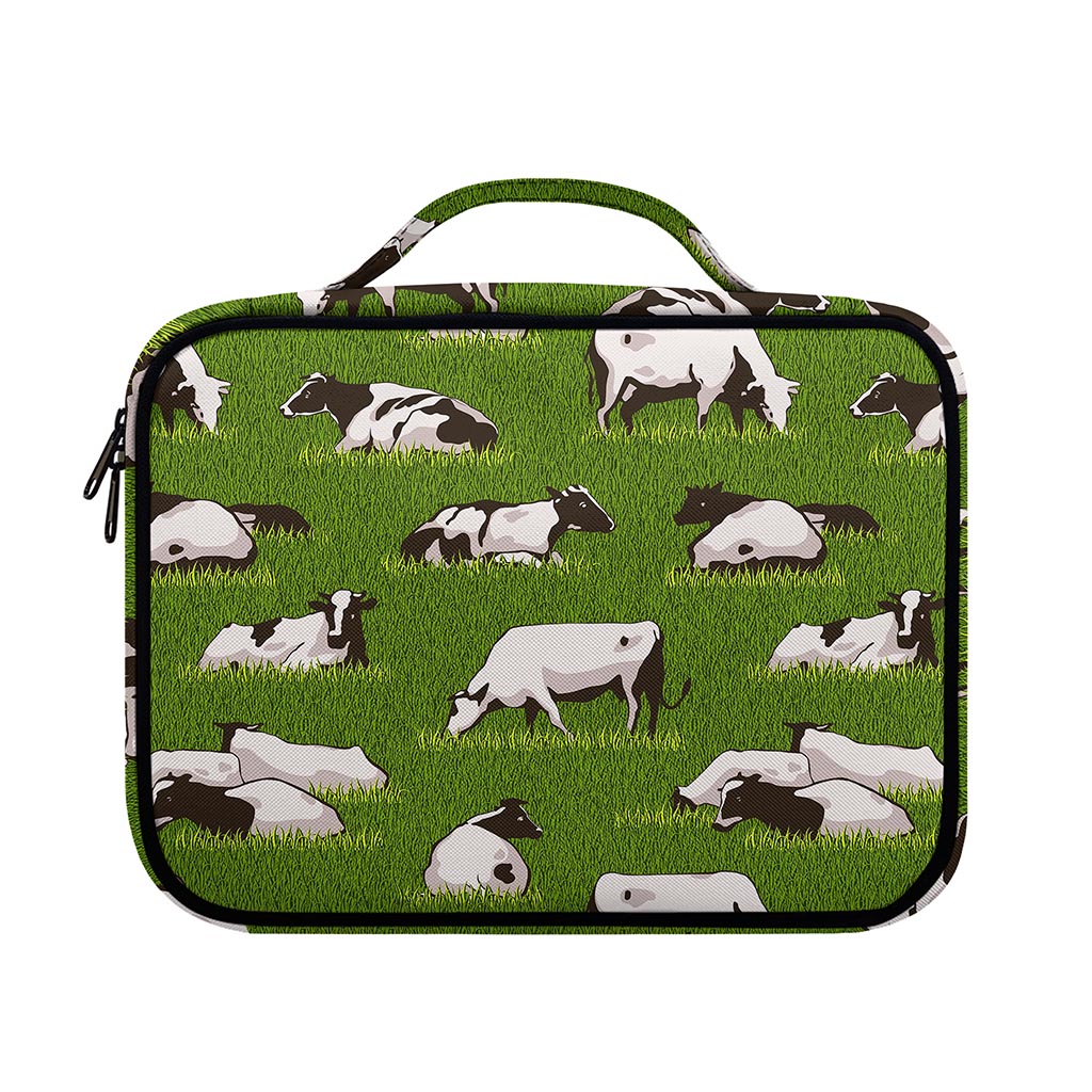 Cow On Green Grass Pattern Print Briefcase Bible Bag