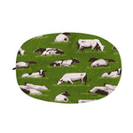 Cow On Green Grass Pattern Print Car Side Mirror Covers