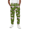 Cow On Green Grass Pattern Print Cotton Sweatpants