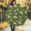 Cow On Green Grass Pattern Print Foldable Umbrella