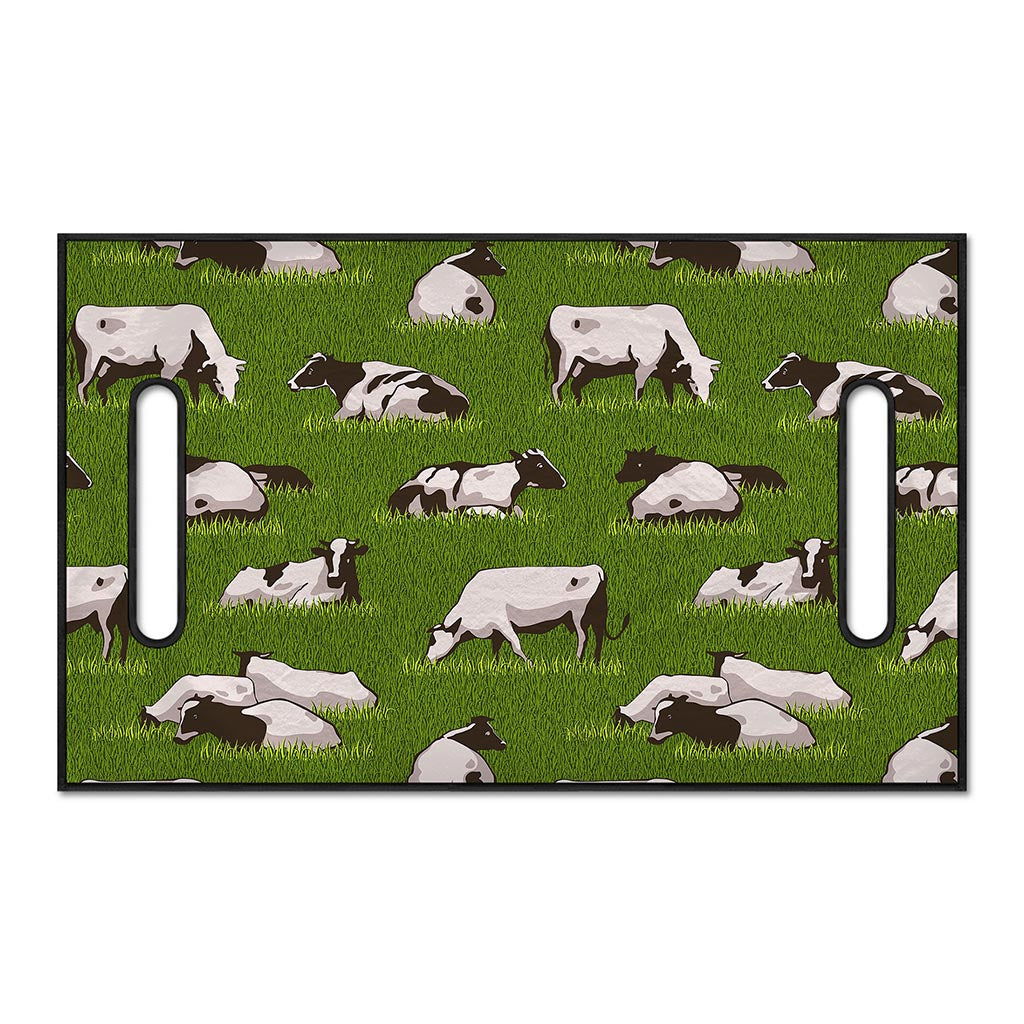 Cow On Green Grass Pattern Print Golf Cart Seat Cover