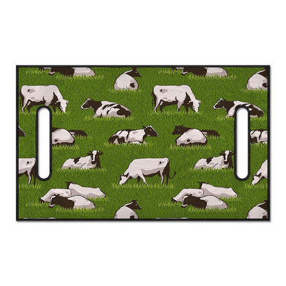 Cow On Green Grass Pattern Print Golf Cart Seat Cover