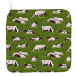 Cow On Green Grass Pattern Print Hand Towel