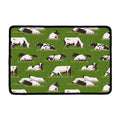 Cow On Green Grass Pattern Print Kitchen Mat