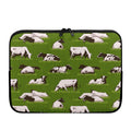Cow On Green Grass Pattern Print Laptop Sleeve