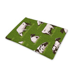 Cow On Green Grass Pattern Print Pet Cooling Mat Cover