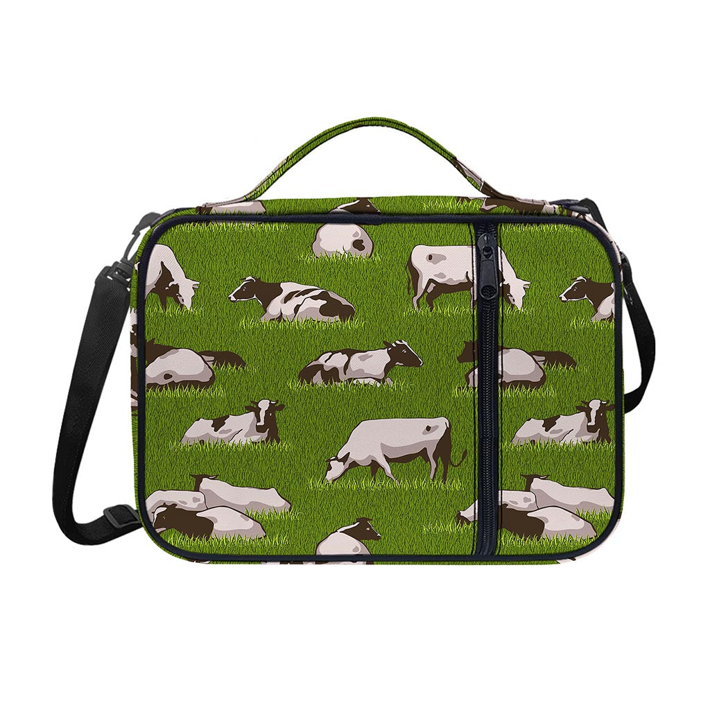Cow On Green Grass Pattern Print Shoulder Strap Bible Bag
