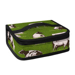 Cow On Green Grass Pattern Print Small Lunch Bag