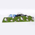 Cow On Green Grass Pattern Print Sports Towel