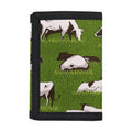 Cow On Green Grass Pattern Print Trifold Wallet