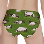 Cow On Green Grass Pattern Print Women's Panties