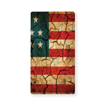 Cracked American Flag Print Baby Crib Sheet