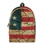 Cracked American Flag Print Backpack