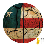 Cracked American Flag Print Basketball