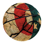 Cracked American Flag Print Basketball