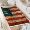 Cracked American Flag Print Changing Pad Cover