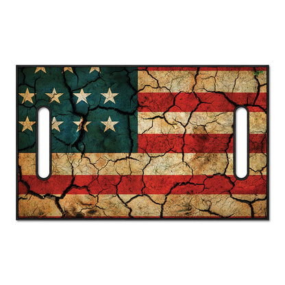Cracked American Flag Print Golf Cart Seat Cover