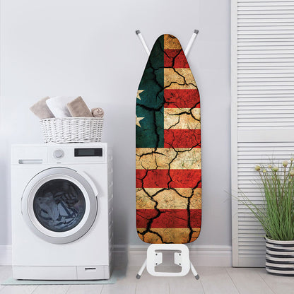 Cracked American Flag Print Ironing Board Cover