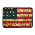 Cracked American Flag Print Kitchen Mat