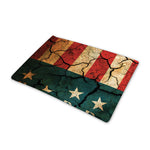 Cracked American Flag Print Pet Cooling Mat Cover