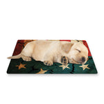 Cracked American Flag Print Pet Cooling Mat Cover