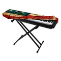 Cracked American Flag Print Piano Keyboard Cover
